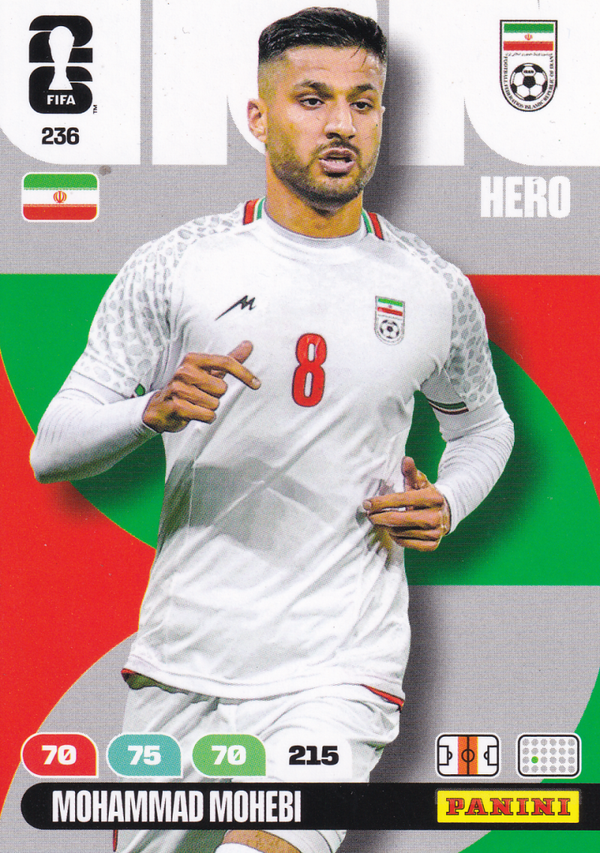 Mohammad Mohebi - Iran - Panini WM 2026 - Hero - Nr. 236