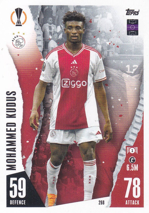 Mohammed Kudus / Ajax Amsterdam / Topps Champions League 2023 / Basis Karte / Nr.268