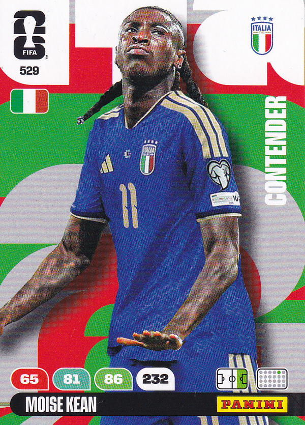 Moise Kean - Italien - Panini WM 2026 - Contender - Nr. 529