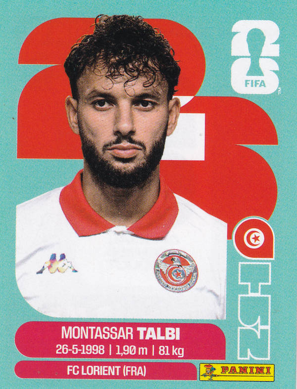 Montassar Talbi - Tunesien - Panini WM 2026 - Basis Bild - TUN5