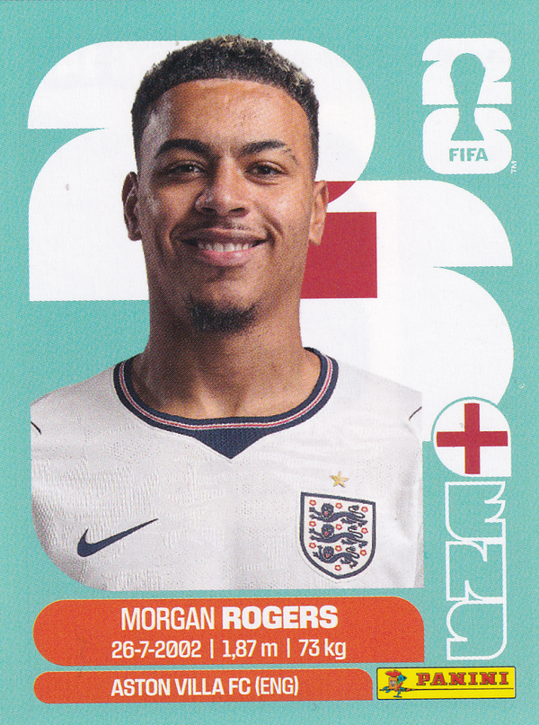 Morgan Rogers - England - Panini WM 2026 - Basis Bild - ENG14