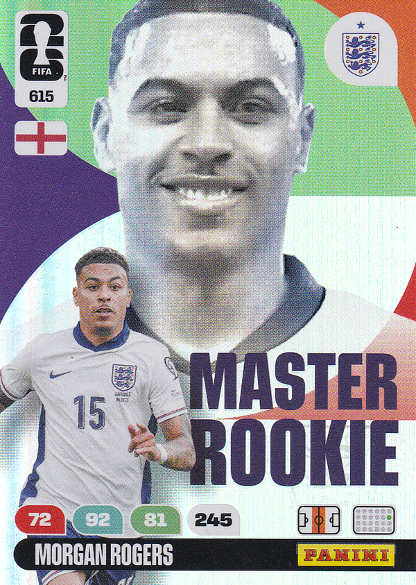 Morgan Rogers - England - Panini WM 2026 - Master Rookie - Nr. 615