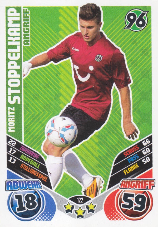 Moritz Stoppelkamp / Hannover 96 / Topps Match Attax 2011 / Basis Karte / Nr. 122