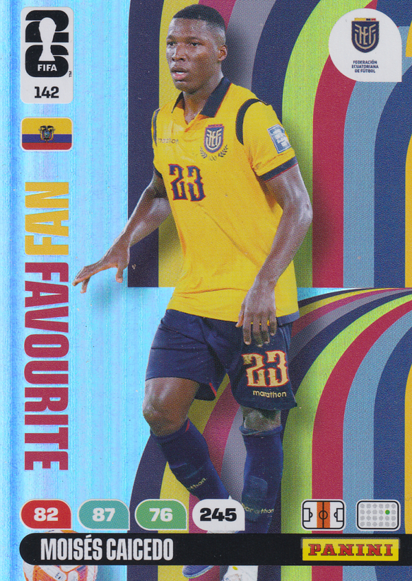 Moises Caicedo - Ecuador - Panini WM 2026 - Fan Favourite - Nr. 142