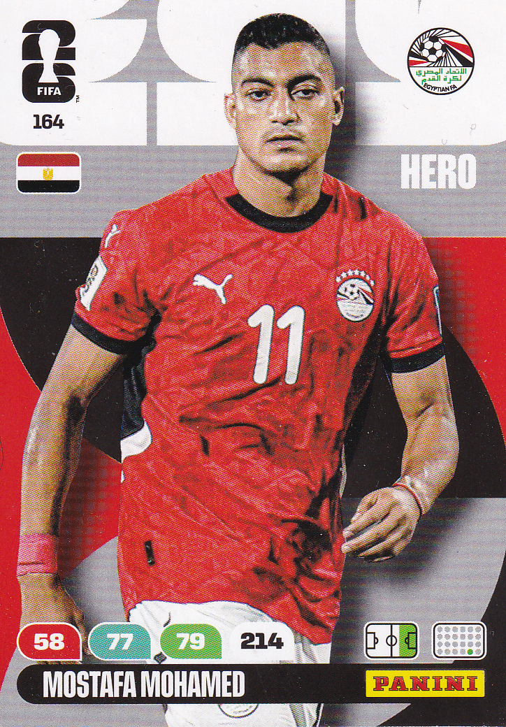 Mostafa Mohamed - Ägypten - Panini WM 2026 - Hero - Nr. 164