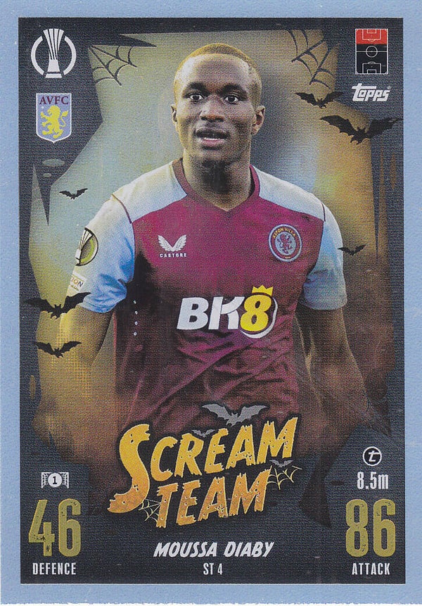 Moussa Diaby / Aston Villa / Topps Champions League 2023 / Scream Team / Nr. ST4