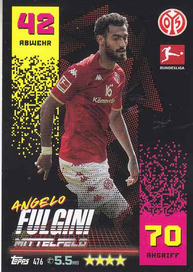 Angelo Fulgini 1.FSV Mainz 05 Basis Karte Nr.476