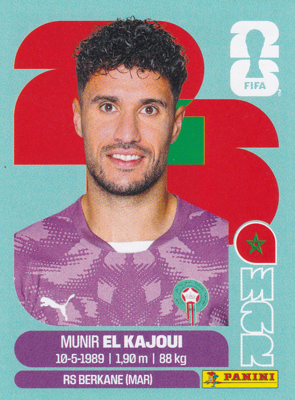 Munir El Kajoui - Marokko - Panini WM 2026 - Basis Bild - MAR3