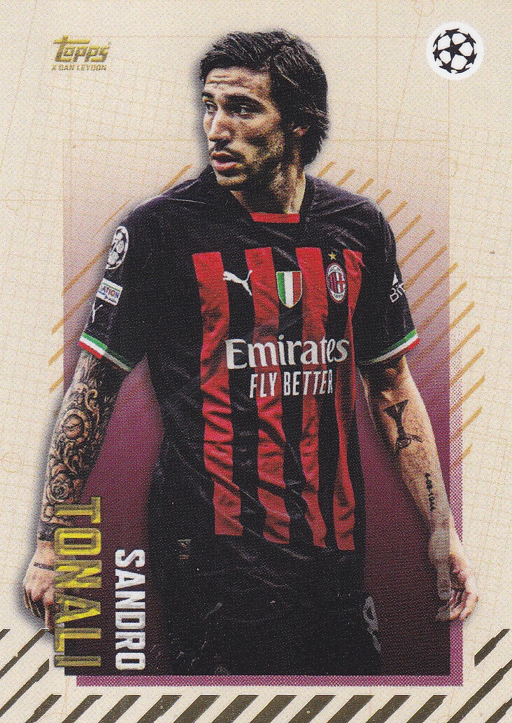 Sandro Tonali / AC Mailand / Topps Gold 2022 / Current Stars / Nr. 90