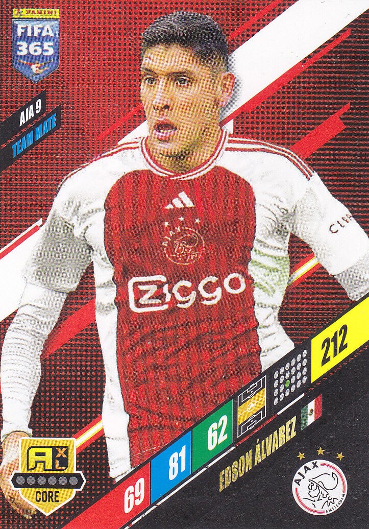 Edson Alvarez / Ajax Amsterdam / Panini Fifa 365 Jahr 2024 / Team Mate Karte / Icon Core / Nr. AJA 9