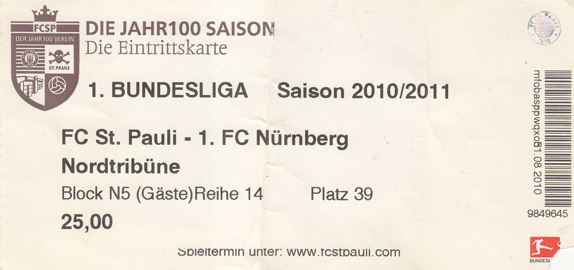 FC St.Pauli - 1.FCN 2010/2011