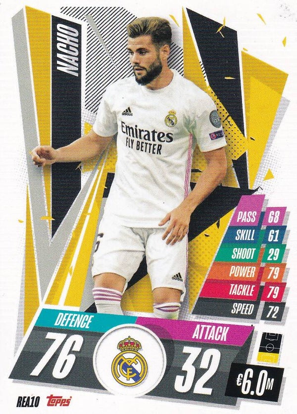 Nacho / Real Madrid / Topps Champions League 2020 / Basis Karte / Nr. REA 10