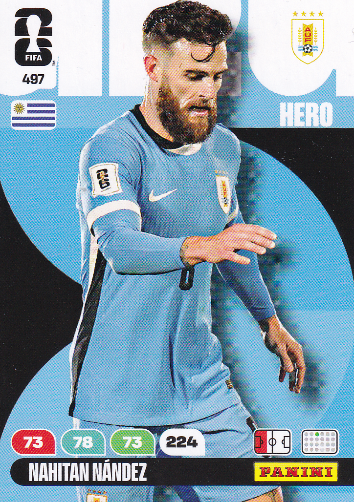 Nahitan Nandez - Uruguay - Panini WM 2026 - Hero - Nr. 497