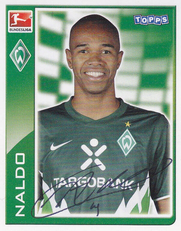 Naldo / SV Werder Bremen / Topps Bundesliga 2010 / Basis Bild / Nr. 14