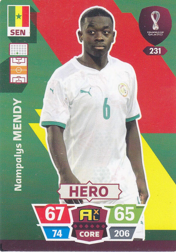 Nampalys Mendy / Senegal / Panini WM 2022 / Hero / Nr.231