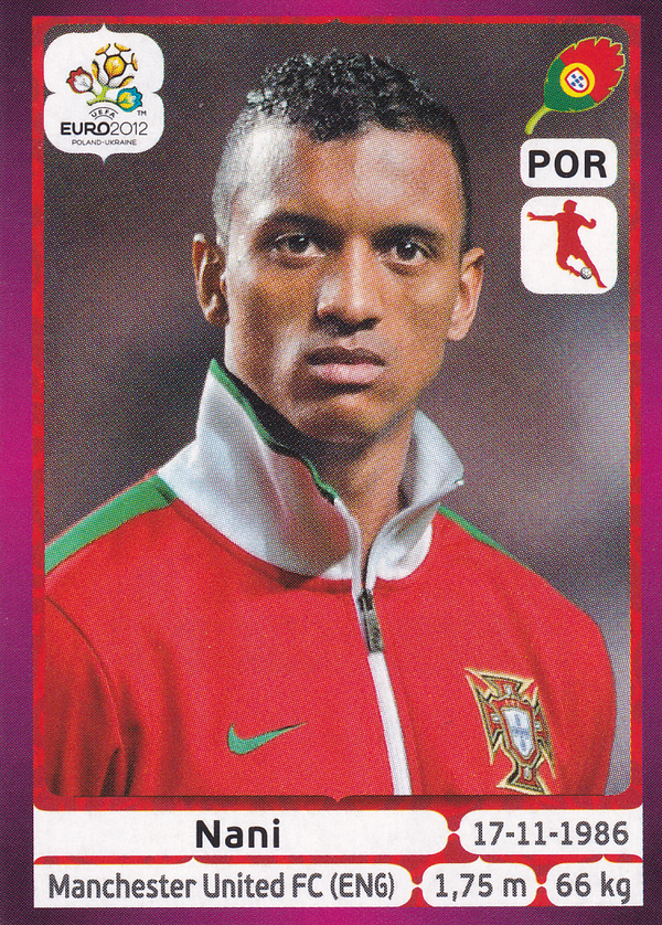 Nani - Portugal - Panini EM 2012 - Basis Bild - Nr. 272