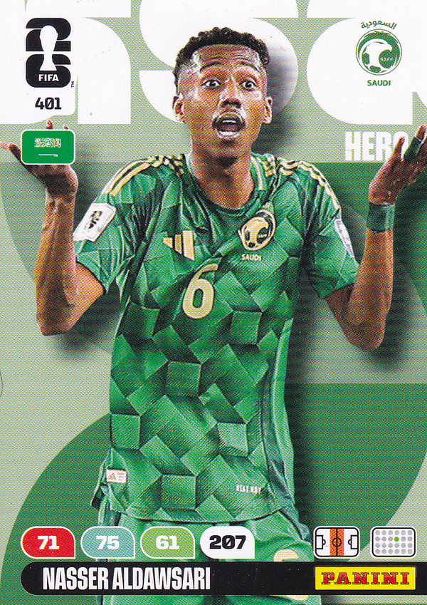 Nasser Aldawsari - Saudi Arabien - Panini WM 2026 - Hero - Nr. 401