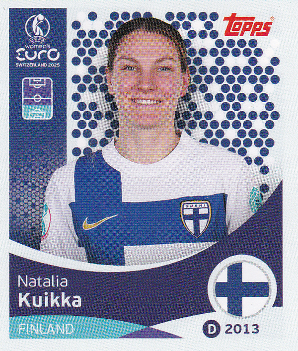 Natalia Kuikka - Finnland - Topps Frauen EM 2025 - Basis Bild - Nr. 80