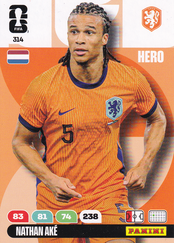 Nathan Ake - Holland - Panini WM 2026 - Hero - Nr. 314
