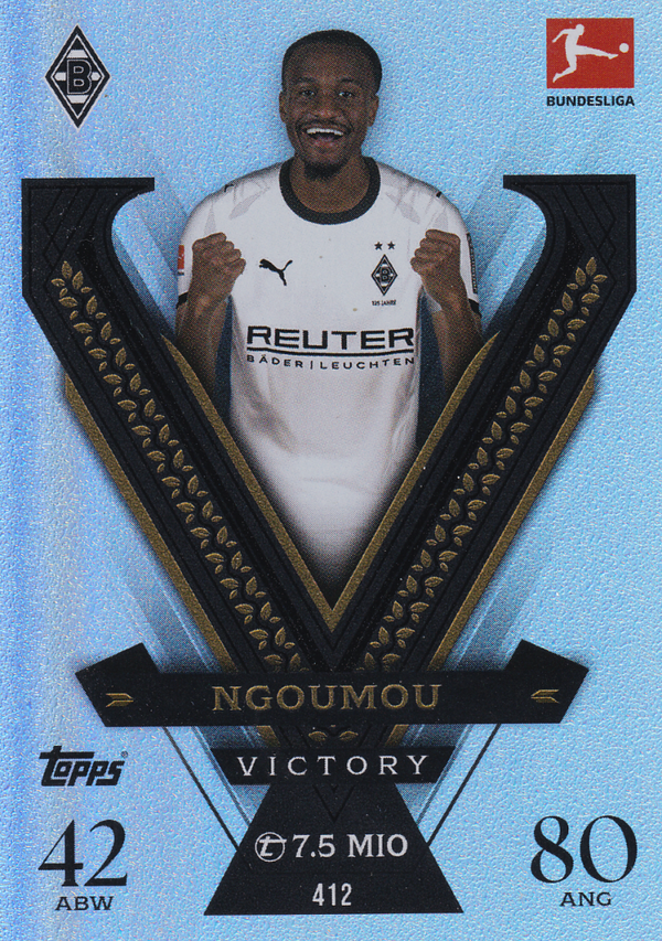 Nathan Ngoumou - Borussia Mönchengladbach - Topps Match Attax 2025 - Victory - Nr. 412