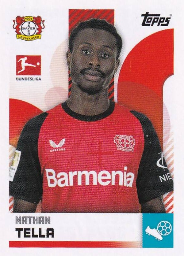 Nathan Tella - Bayer 04 Leverkusen - Topps Bundesliga 2024 - Basis Bild - Nr. 273