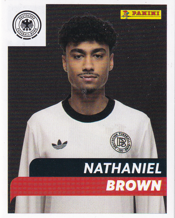 Nathaniel Brown - Panini 125 Jahre DFB - Fußballgeschichte - Porträt Bild - Nr. 86