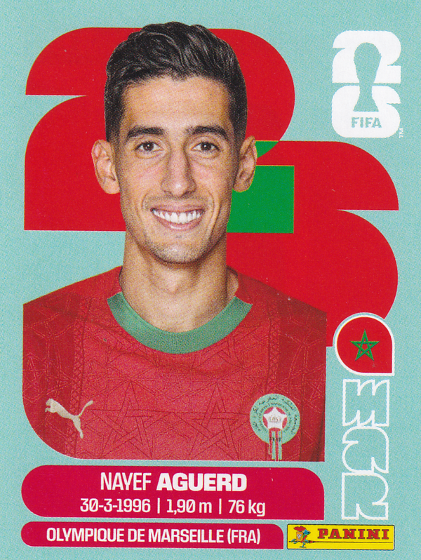 Nayef Aguerd - Marokko - Panini WM 2026 - Basis Bild - MAR6