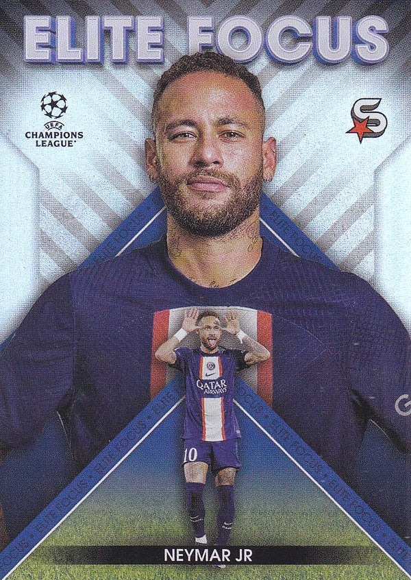 Neymar JR / Paris Saint Germain / Topps Super Stars 2022 / Elite Focus / Nr. EF-NJR