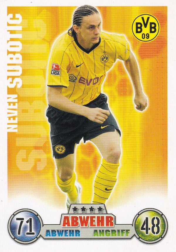 Neven Subotic / Borussia Dortmund / Topps Match Attax 2008 / Basis Karte / Nr. 96