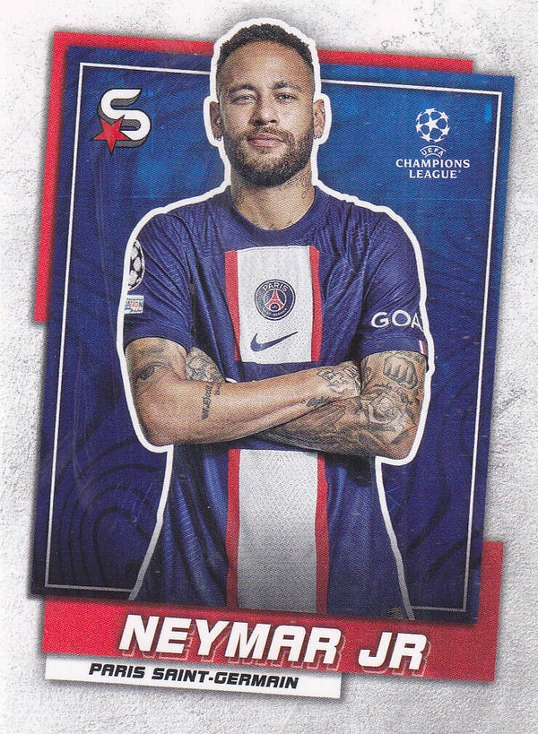 Neymar JR / Paris Saint Germain / Topps Super Stars 2022 / Basis Karte / Nr. 136