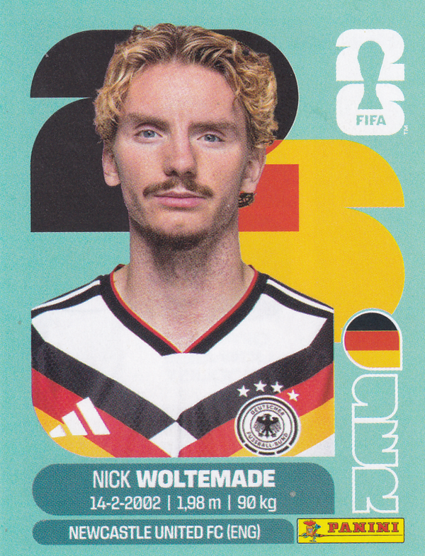 Nick Woltemade - Deutschland - Panini WM 2026 - Basis Bild - GER20