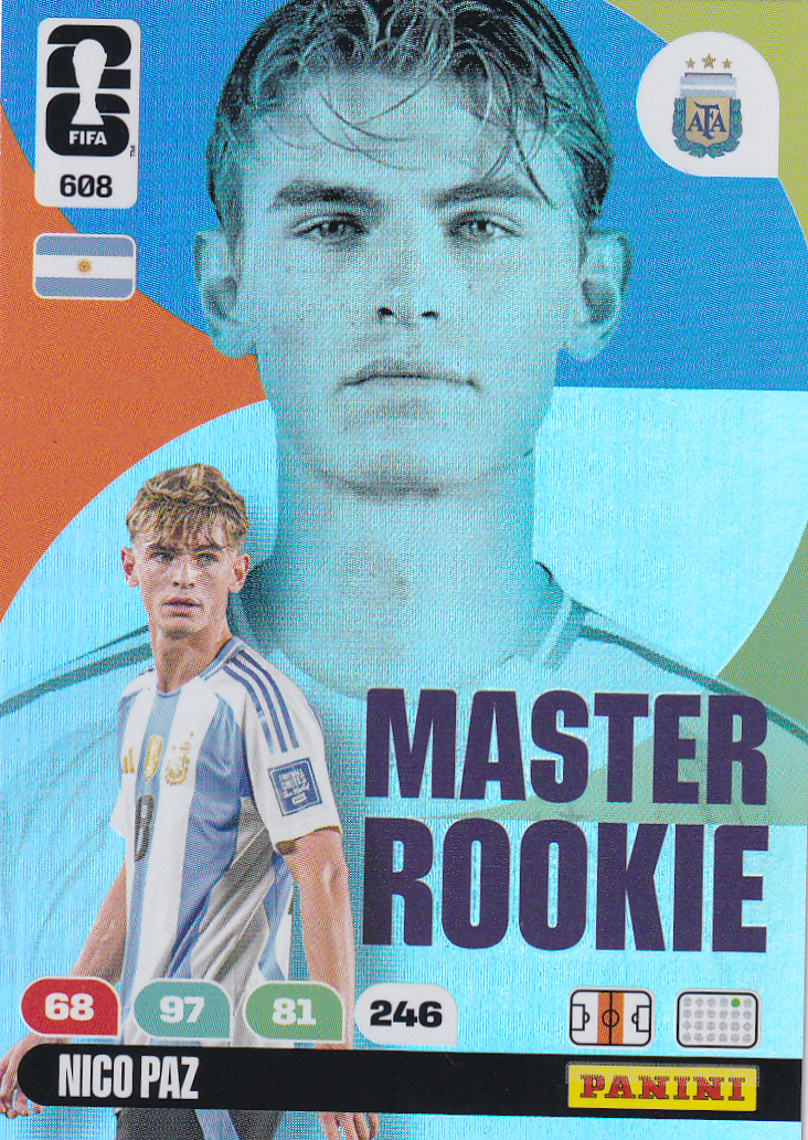 Nico Paz - Argentinien - Panini WM 2026 - Master Rookie - Nr. 608