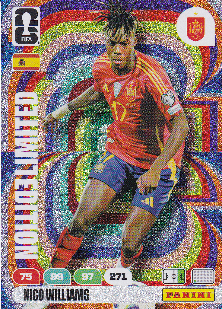 Nico Williams - Spanien - Panini WM 2026 - Limited Edtion - Nr. LE-NW