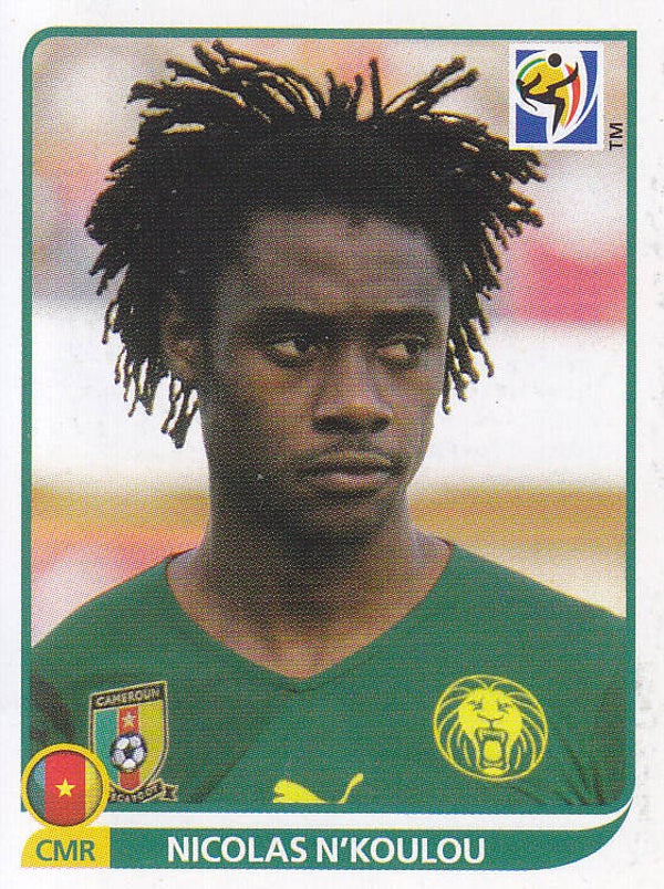Nicolas N'Koulou / Kamerun / Panini WM 2010 / Basis Bild / Nr.397