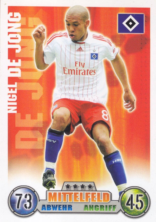 Nigel de Jong / Hamburger SV / Topps Match Attax 2008 / Basis Karte / Nr.138