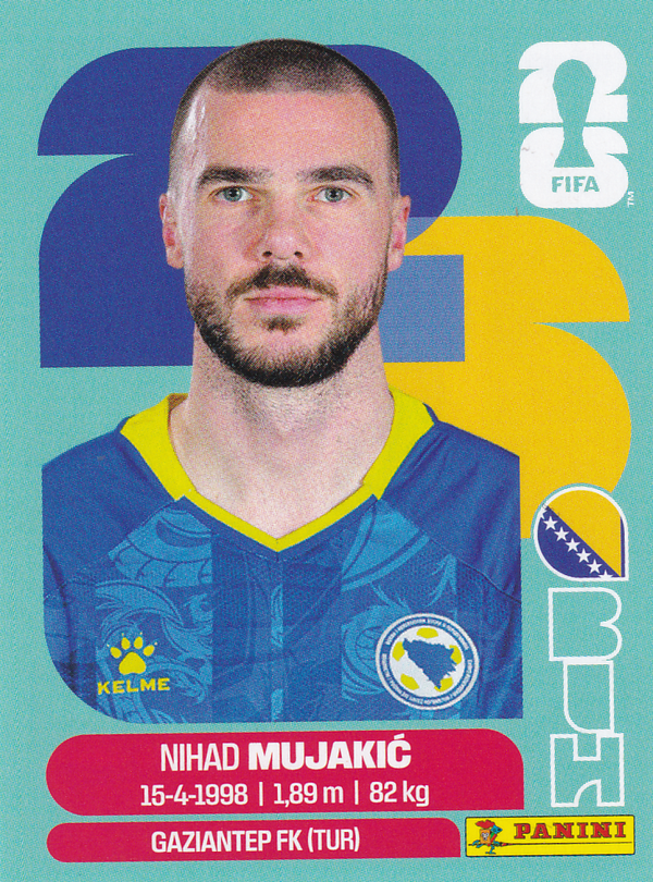 Nihad Mujakic - Bosnien Herzegowina - Panini WM 2026 - Basis Bild - BIH6