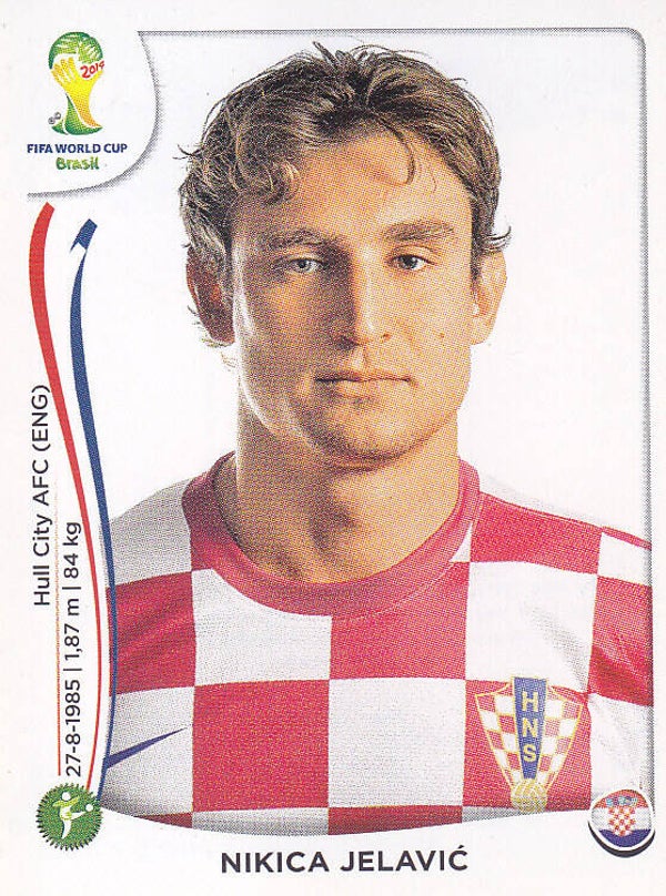 Nikica Jelavic / Kroatien / Panini WM 2014 / Basis Bild / Nr. 68