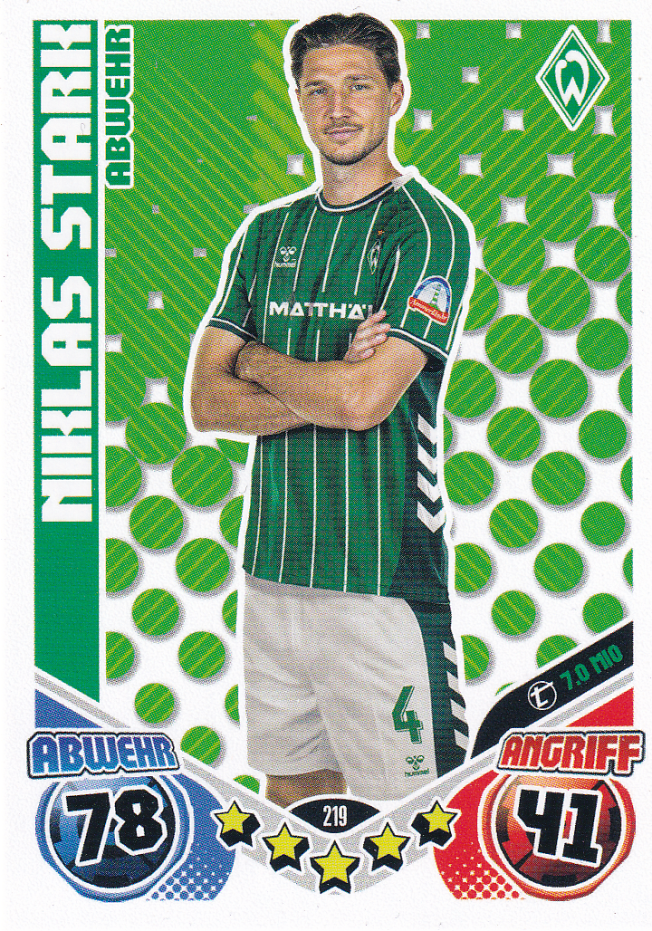 Niklas Stark - SV Werder Bremen - Topps Match Attax 2025 - Heritage - Nr. 219