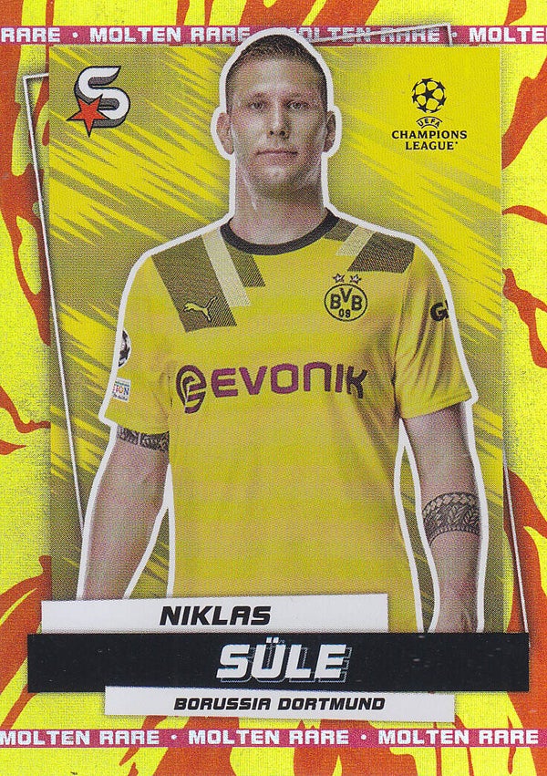 Niklas Süle / Borussia Dortmund / Topps Super Stars 2022 / Molten Rare Fire  / Nr.105