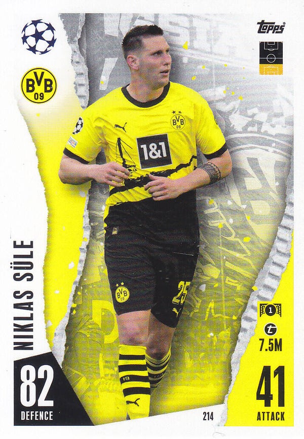 Niklas Süle / Borussia Dortmund / Topps Champions League 2023 / Basis Karte / Nr.214