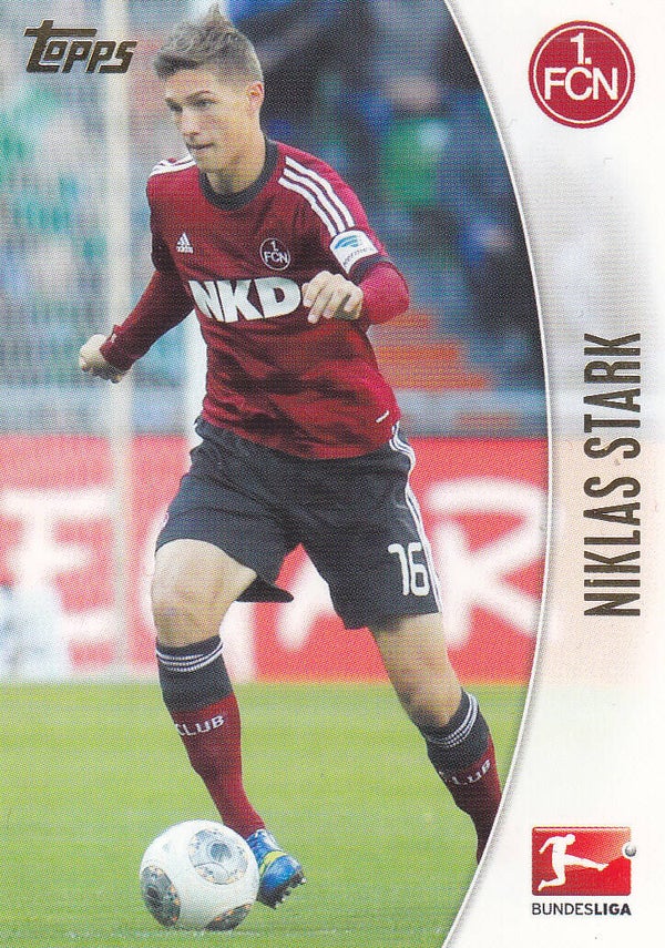 Niklas Stark / 1.FC Nürnberg / Topps Chrome 2013 / Basis Karte / Nr. 173