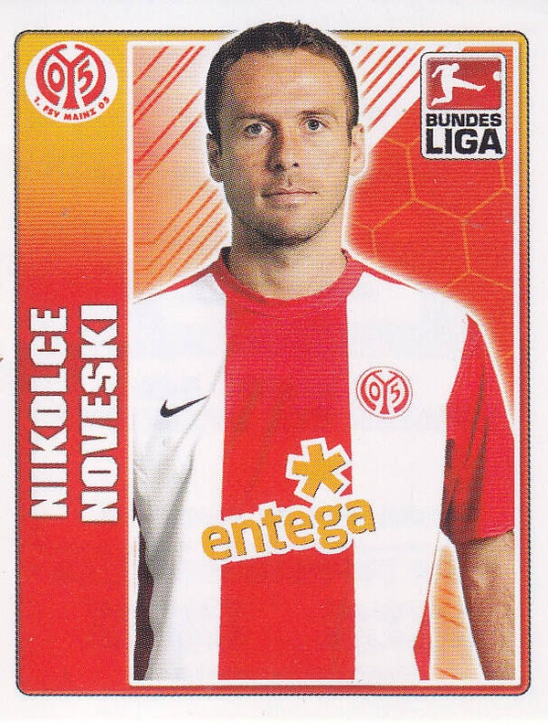 Nikolce Noveski / 1.FSV Mainz 05 / Topps Bundesliga 2009 / Basis Bild / Nr.277