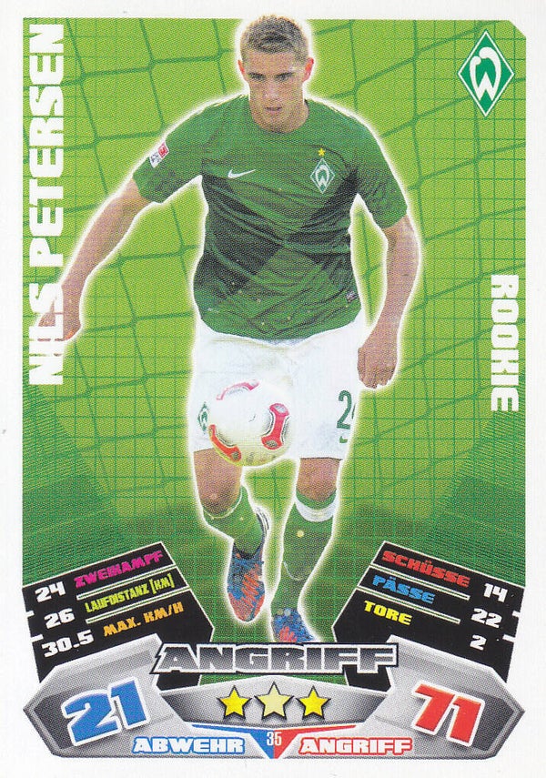 Nils Petersen / SV Werder Bremen / Topps Match Attax 2012 / Rookie / Nr.35