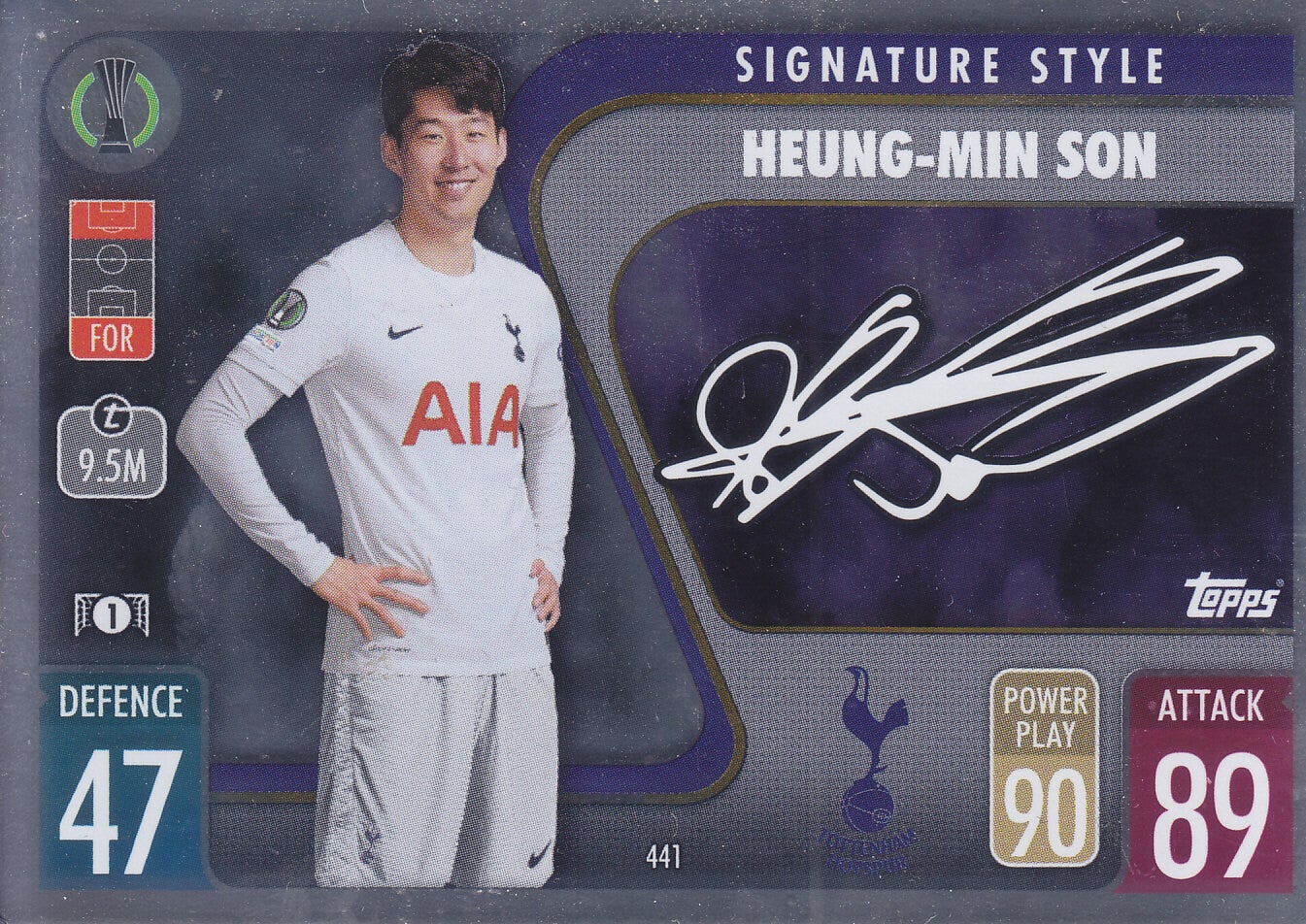 Heung-Min Son / Tottenham Hotspur / Topps Champions League 2021 / Signature Style / Nr.441