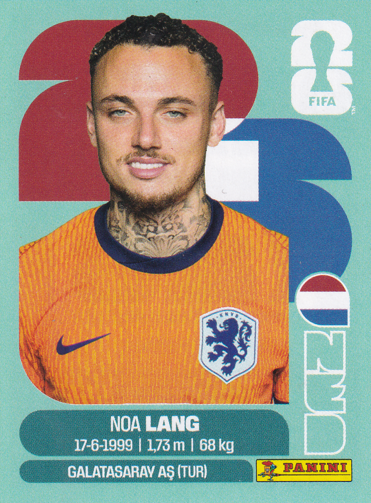 Noa Lang - Holland - Panini WM 2026 - Update - NED15a