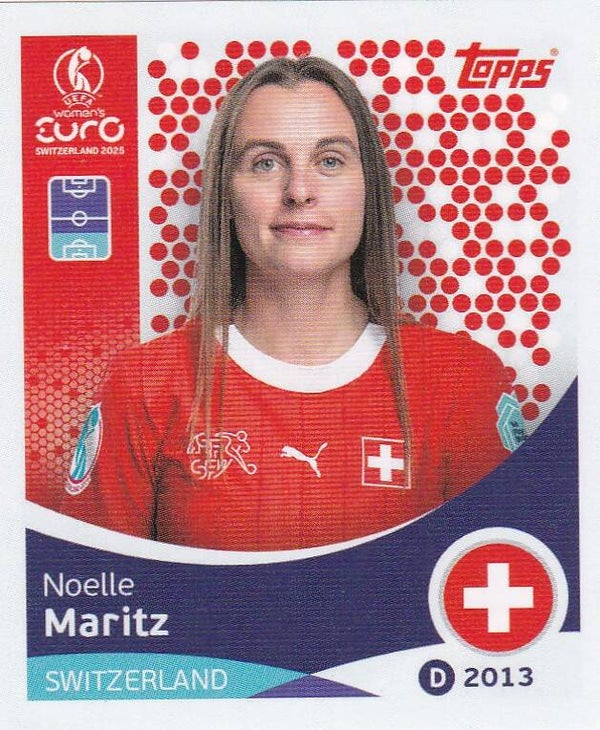 Noelle Maritz - Schweiz - Topps Frauen EM 2025 - Basis Bild - Nr. 32