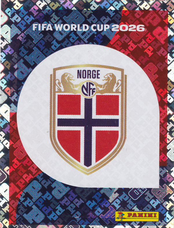 Norwegen - Panini WM 2026 - Vereinslogo - Glitzer - NOR1