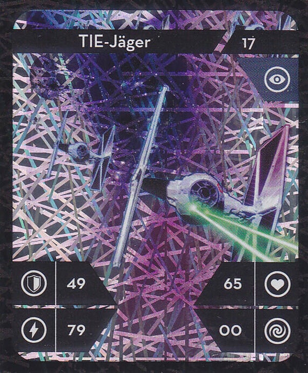 TIE-Jäger Glitzer Karte