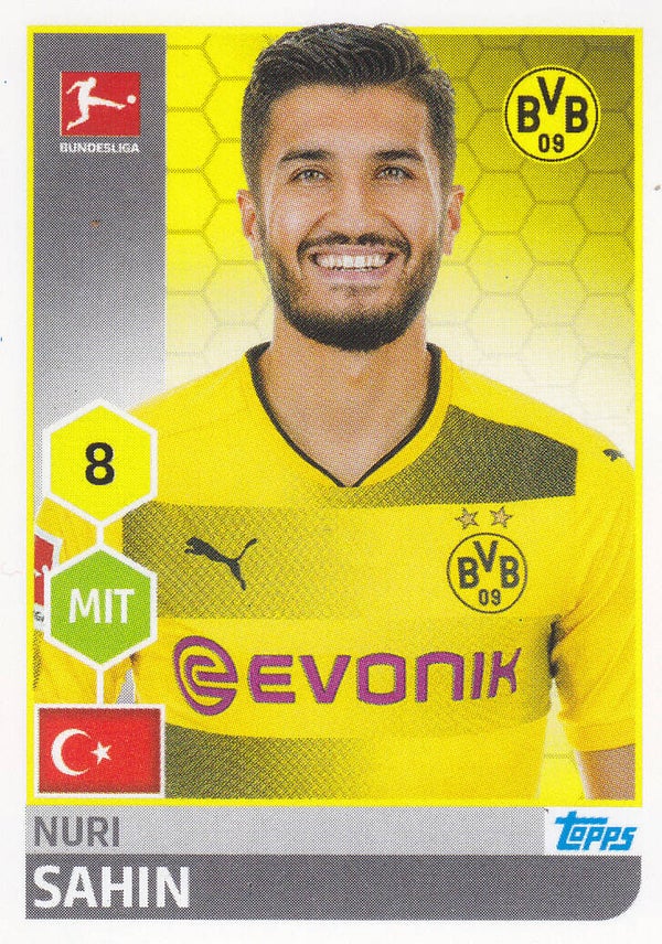Nuri Sahin / Borussia Dortmund / Topps Bundesliga 2017 / Basis Bild / Nr. 60
