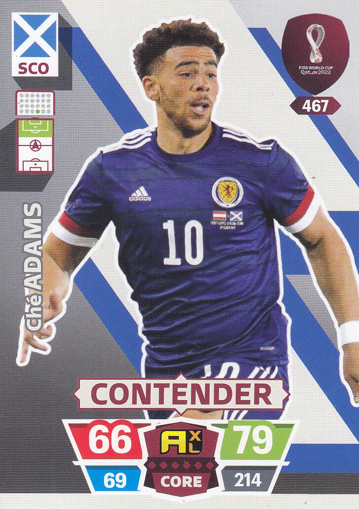 Che Adams / Schottland / Panini WM 2022 / Basis Karte / Nr. 467